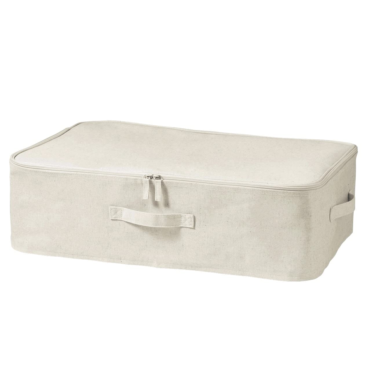 【特価処分】無印良品 ソフトボックス 幅59×奥行39×高さ18cm ポリエステル麻 衣装ケース 12403524