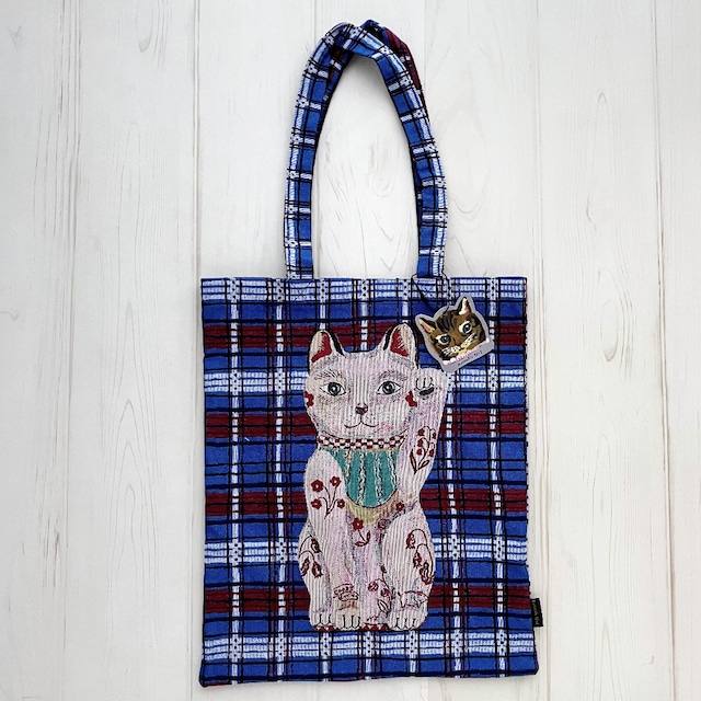 キャットポピア アンティークプレート 10.5cmサイズ 白猫 山加商店