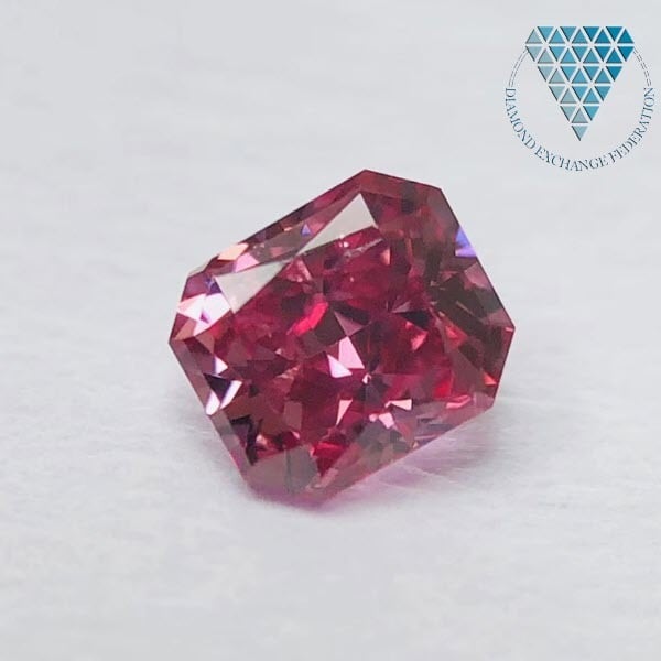 0.18 ct Fancy Vivid Pink GIA 天然 ピンク ダイヤモンド ルース カット ...