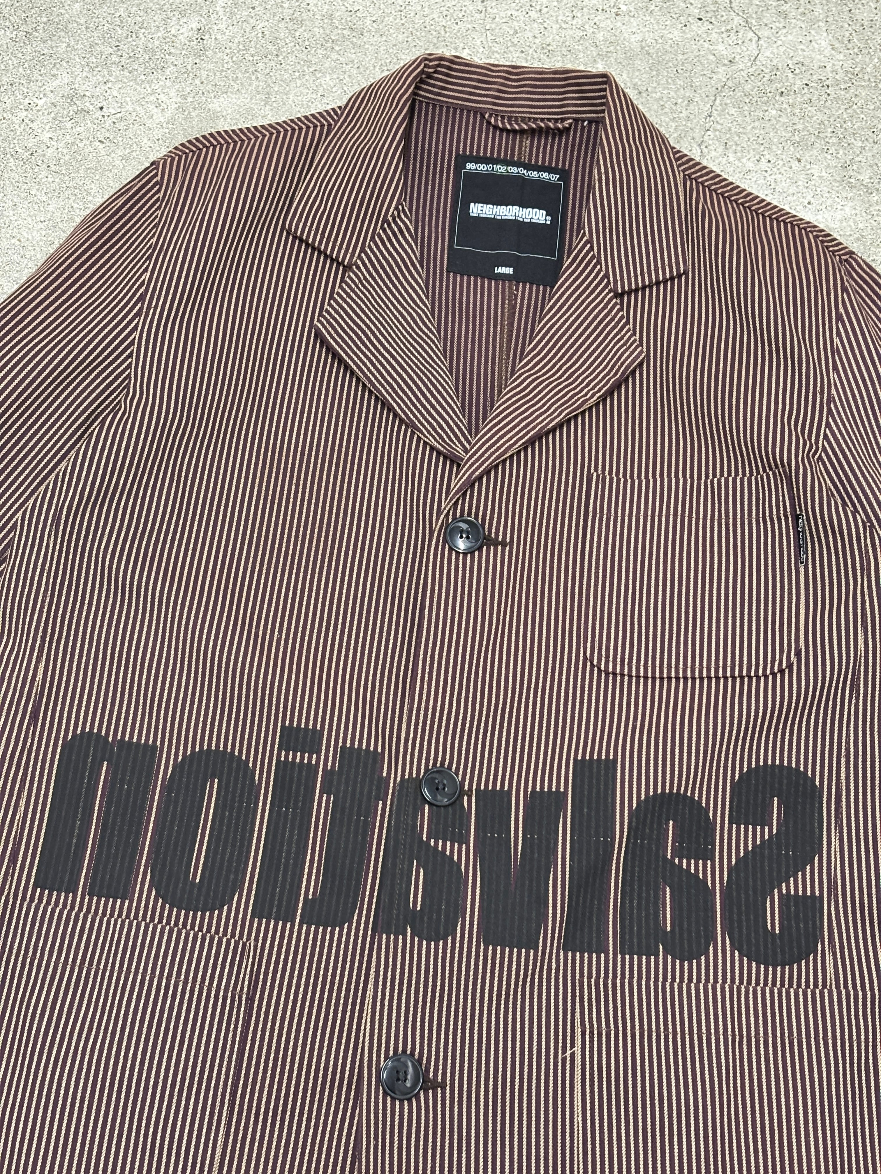 00s NEIGHBORHOOD/Salvation print Coverall Jacket/2002年製/L/カバ