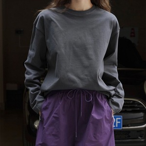 ドロップショルダー オーバーサイズ ロングスリーブTシャツ A00403