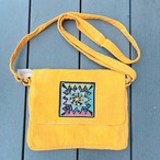 【レンテン族刺繍】斜め掛けバッグ　黄色