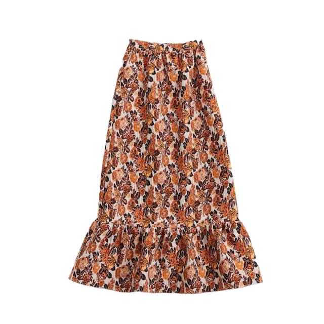 THE SHINZONE(FLOWER JACQUARD SKIRT)