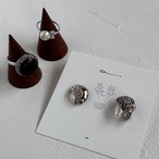 ミニスワッグ付き・ホリデージュエリー3点セット｜イヤーアクセ＆リング2点｜No.4