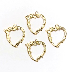 〈再入荷〉USA真鍮 ハートフープチャーム