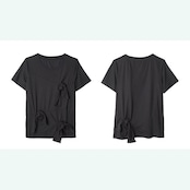 【2color】モードに咲くリボンの遊び心トップス《i0684》