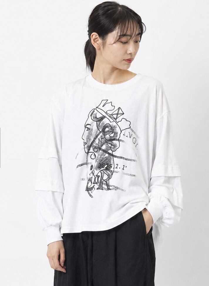 gomme |クイーンプリントTシャツ(アートな気分で)
