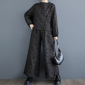 花柄 ジャカード セットアップ 60021