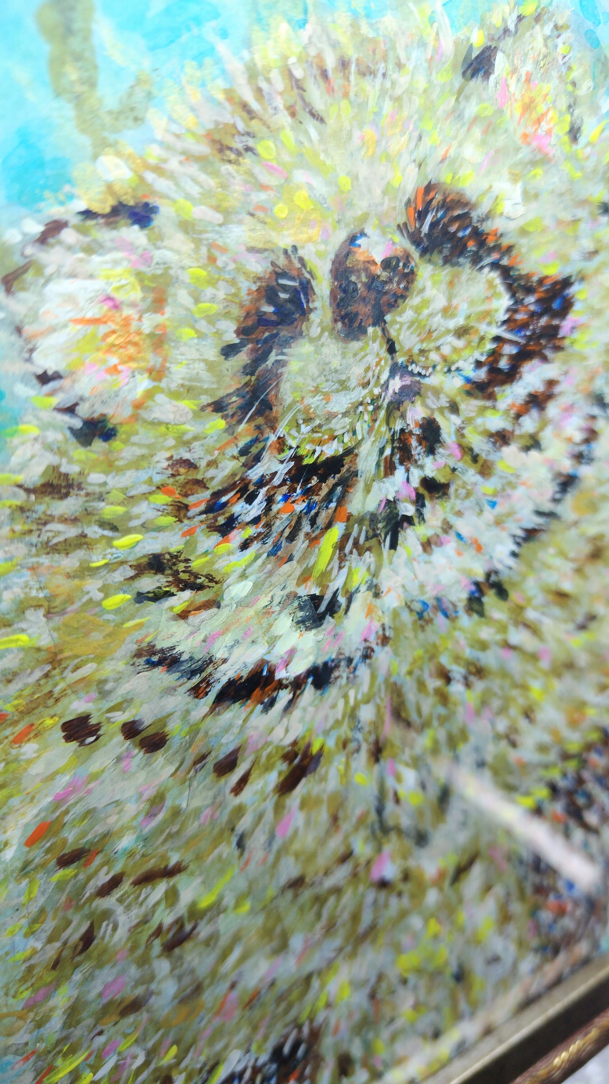 原画】花咲くアーモンドとたぬき | RacCOOLus-ラクーラス-