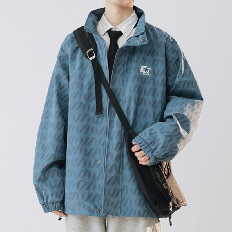 総柄ロゴ入りジャケット C10182