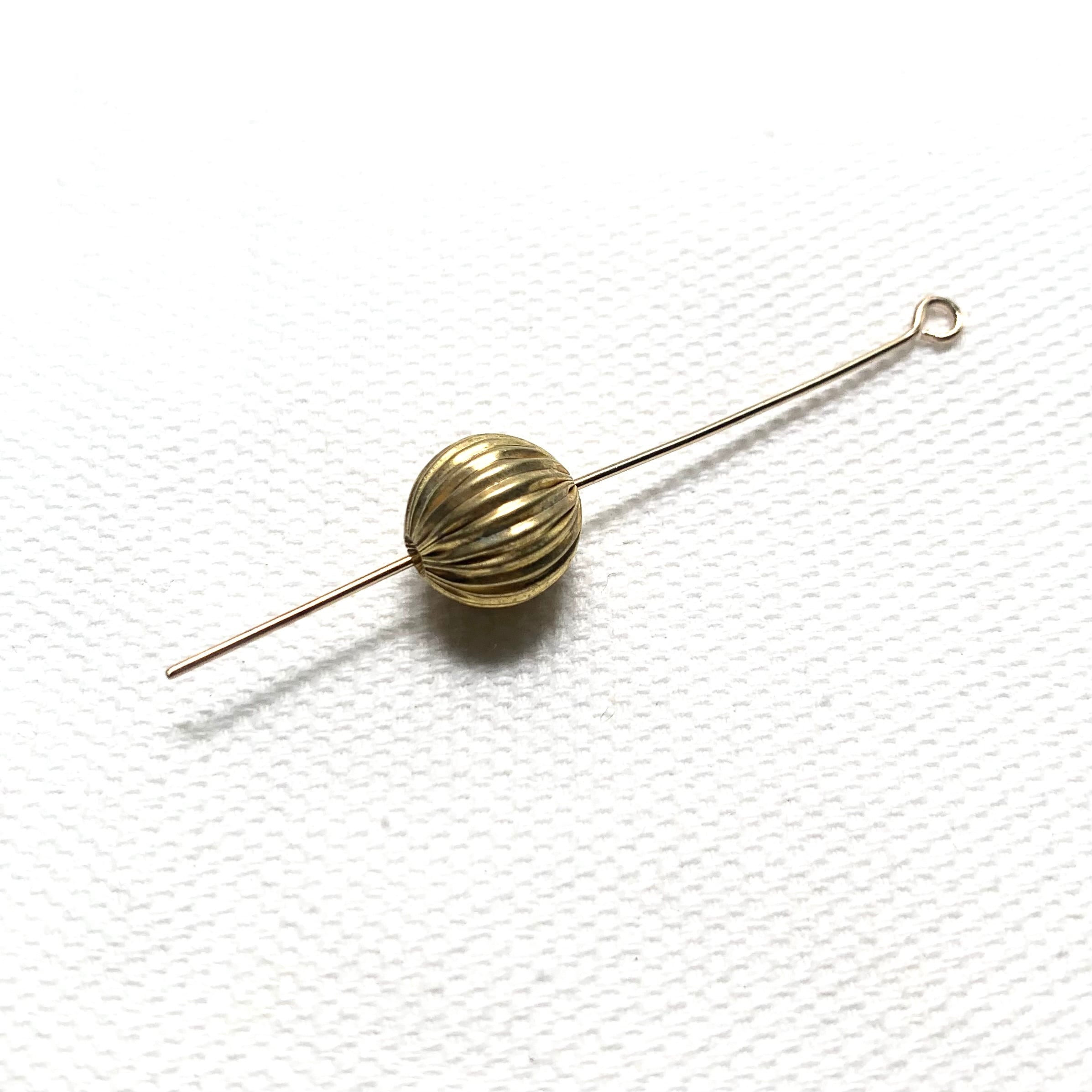 フランスビーズ(真鍮スジ丸10mm)1p | Rollo Antiques