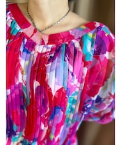 artistic flower import maxi dress-4196-6