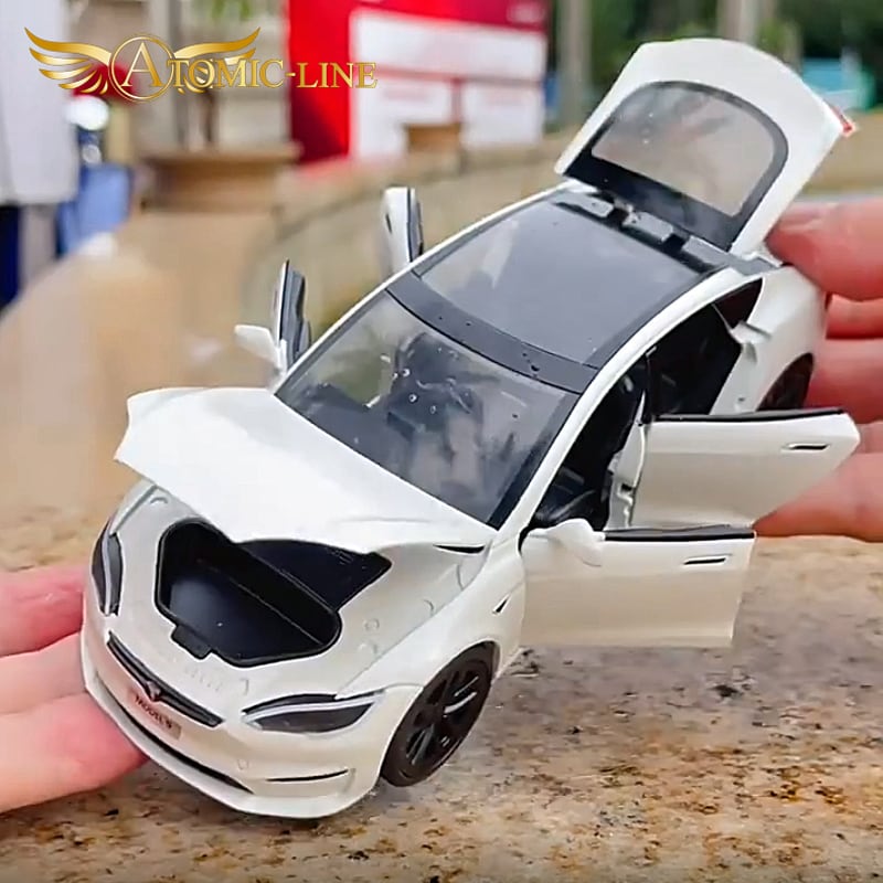 テスラ　モデルSミニカー テスラ MODEL S 1/24 ミニカー 全5色 ライト点灯 エンジンサウンド
