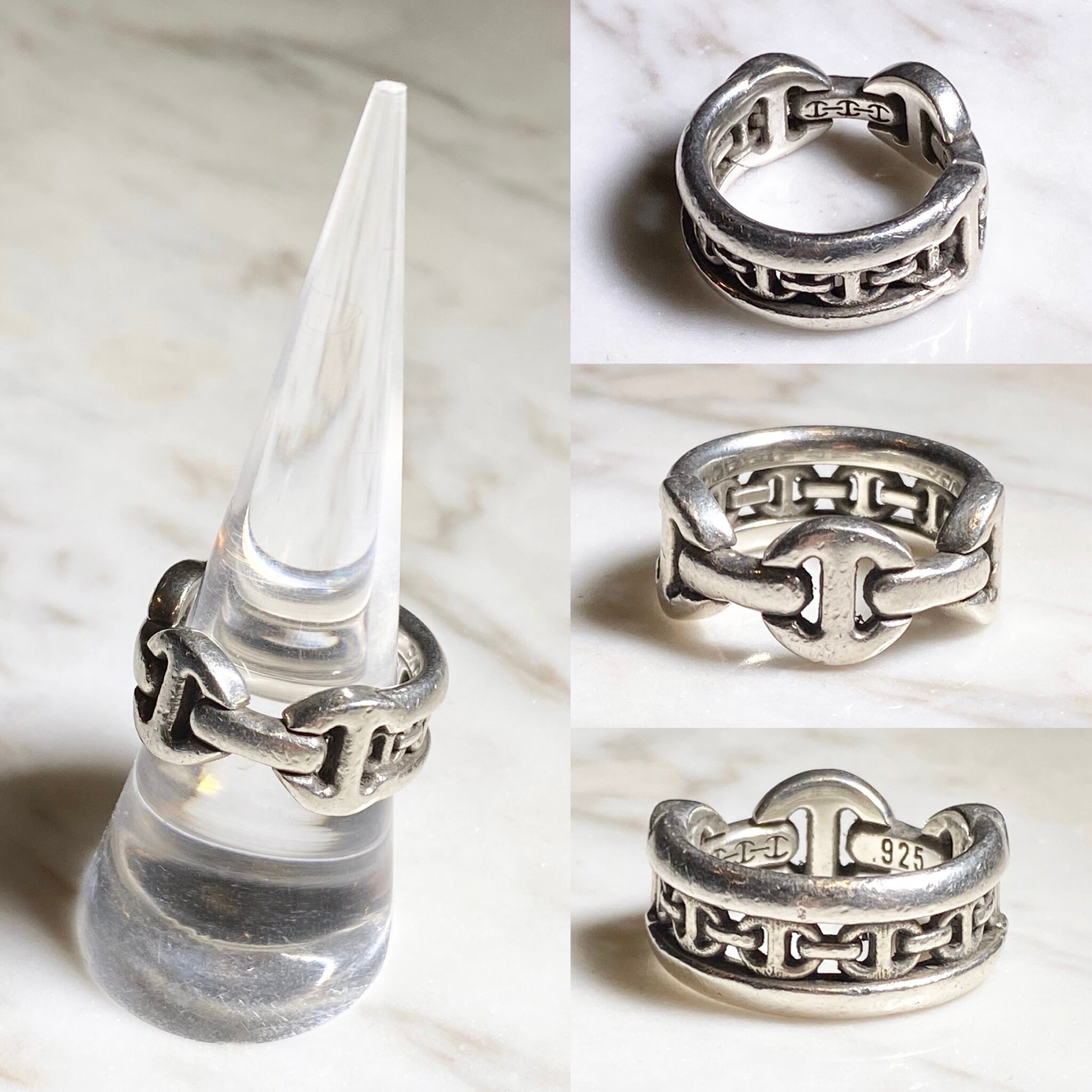 HOORSENBUHS heavy gauge silver ring “le teef dame” | NOIR ONLINE