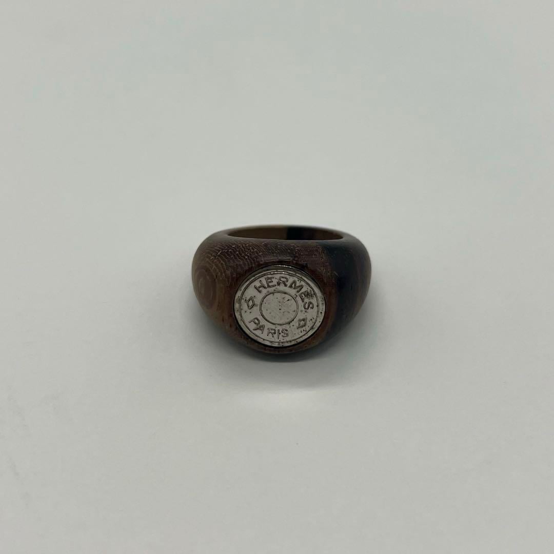 エルメス HERMES セリエ ウッド リング 9号