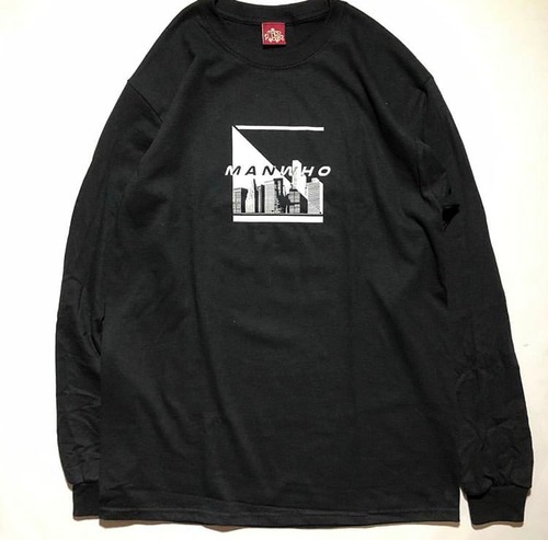 MANWHO / DAY&NIGHT L/S TEE BLACK