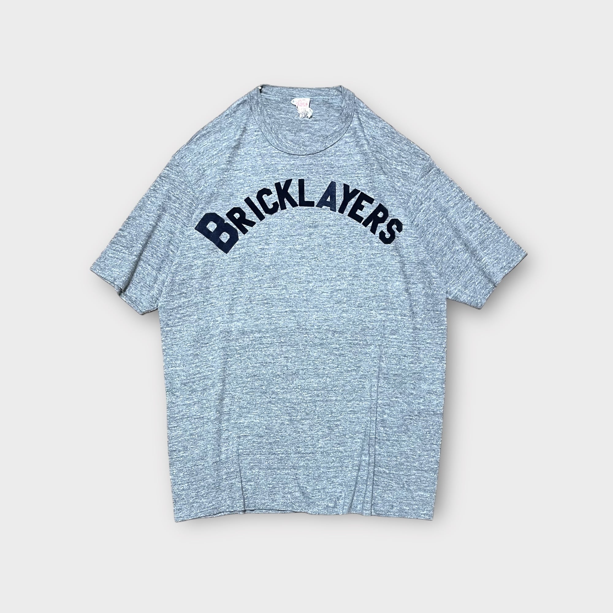 【Vintage】1970's~ フロッキープリントカレッジTシャツ