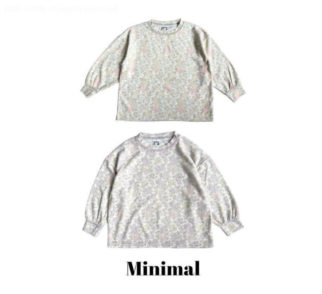 【取寄/韓国直送】MINIMALフラワーソフトTシャツ｜秋服｜韓国子供服｜26/AT
