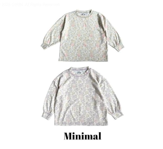 【取寄/韓国直送】MINIMALフラワーソフトTシャツ｜秋服｜韓国子供服｜26/AT