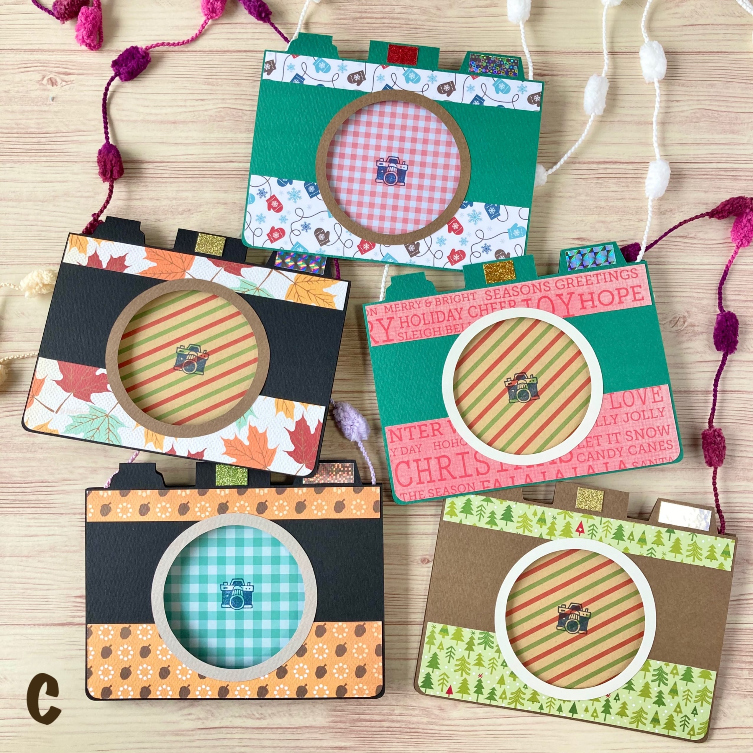 完成品【カメラ型フォトカード】C | irodori＊crafts shop