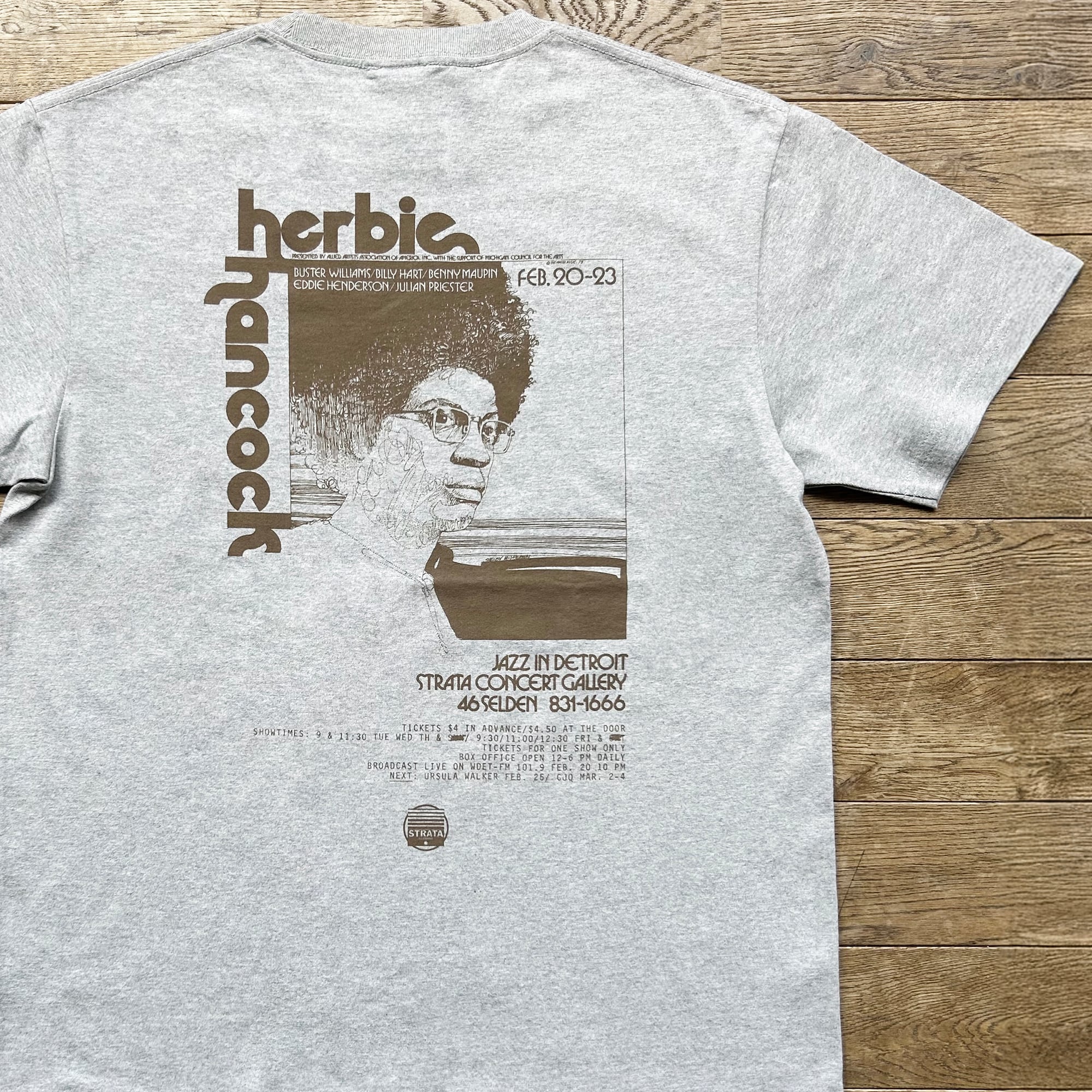 Strata Records // Jazzy Sport "Herbie" Tシャツ(グレー)