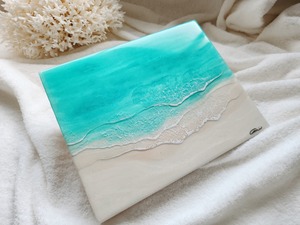 335.オーシャンレジンアート F3パネル(コーラルパターン)