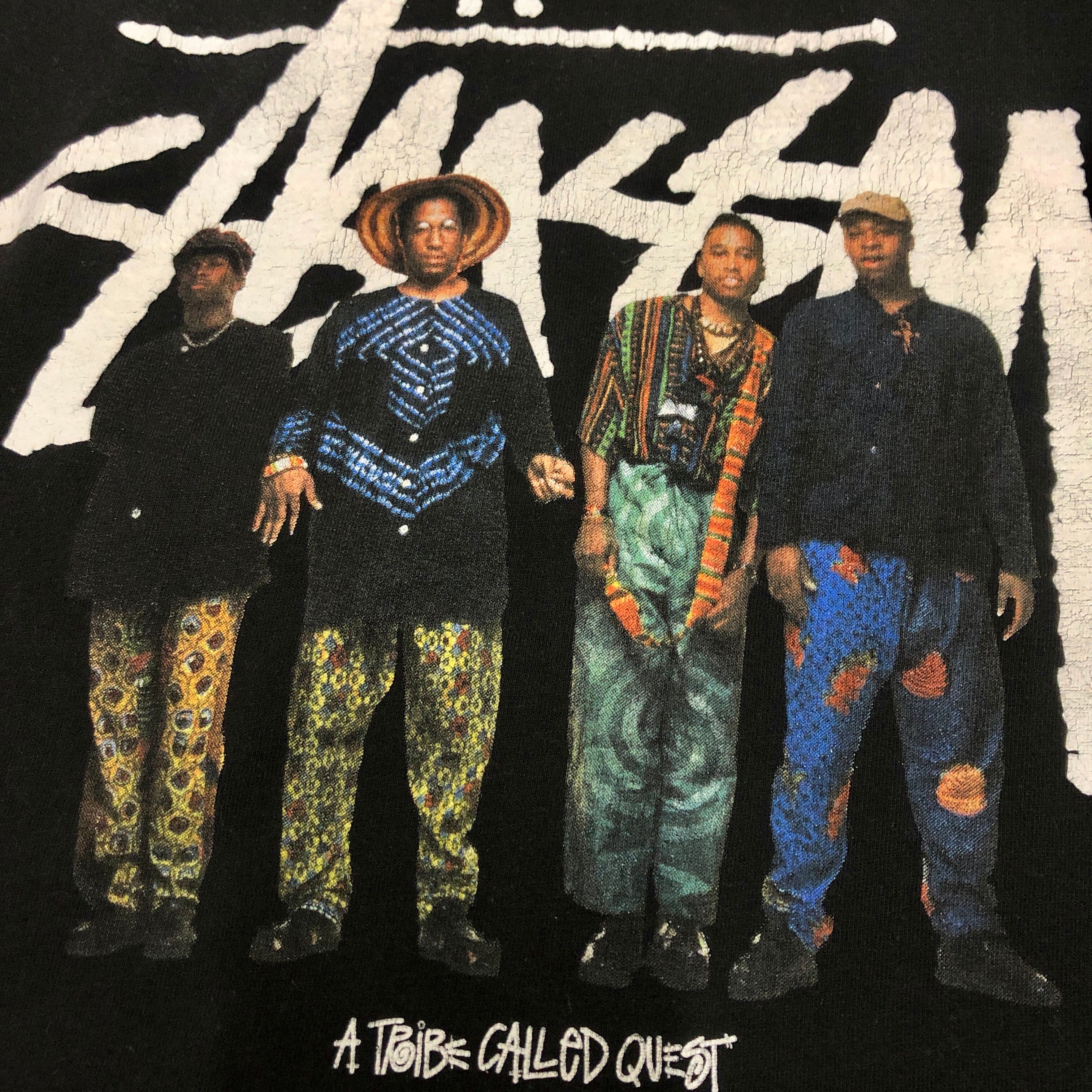 STUSSY × A TRIBE CALLED QUEST/35周年記念/Photo print Tee/M STUSSY × A TRIBE CALLED QUEST/35周年記念/Photo print Tee/M