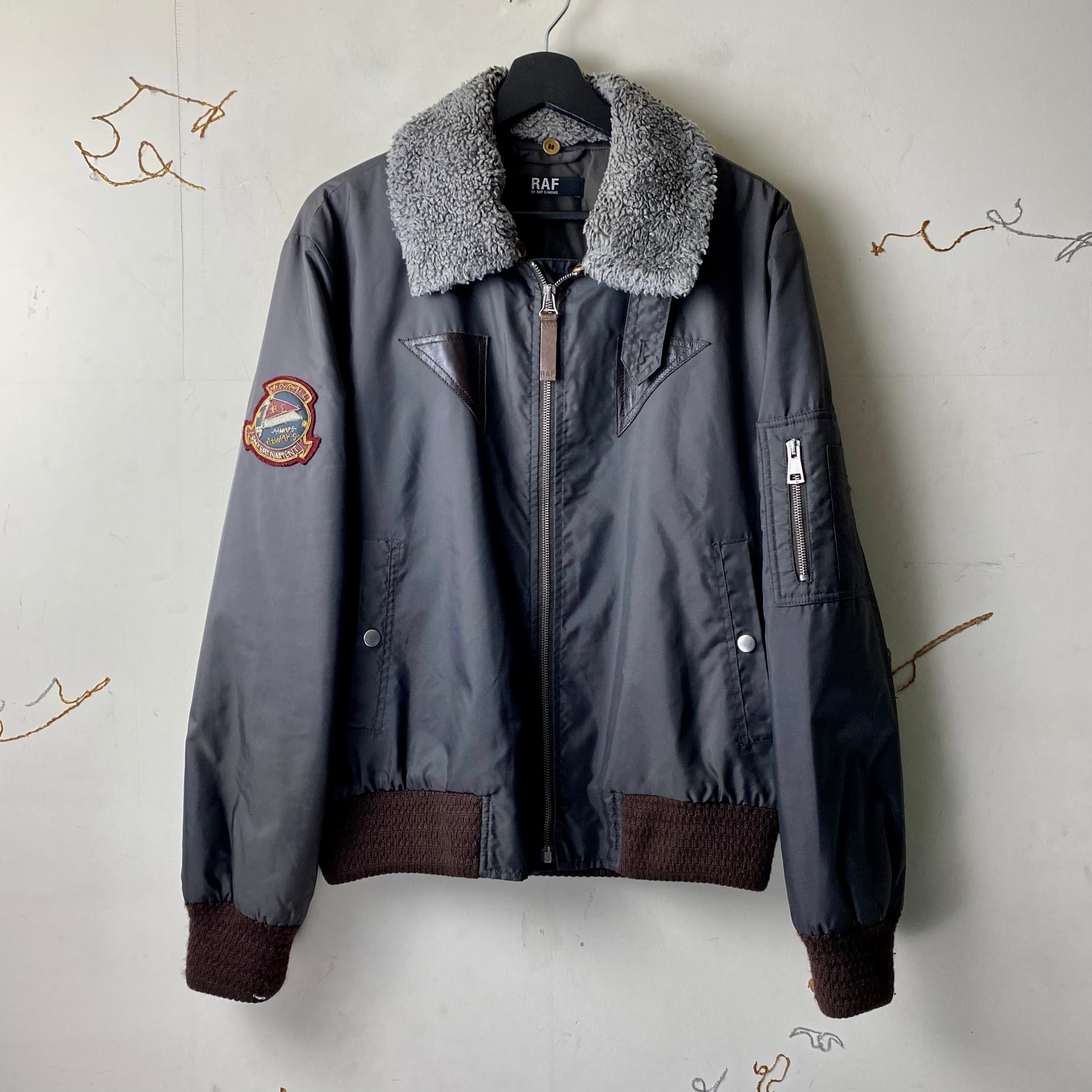 RAF BY RAF SIMONS nylon flight jacket | NOIR ONLINE 