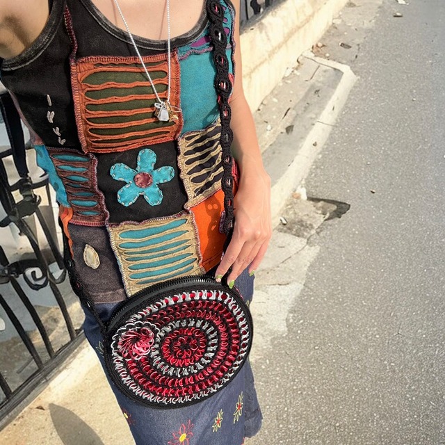 【LADIES】vintage grunge flower camisole