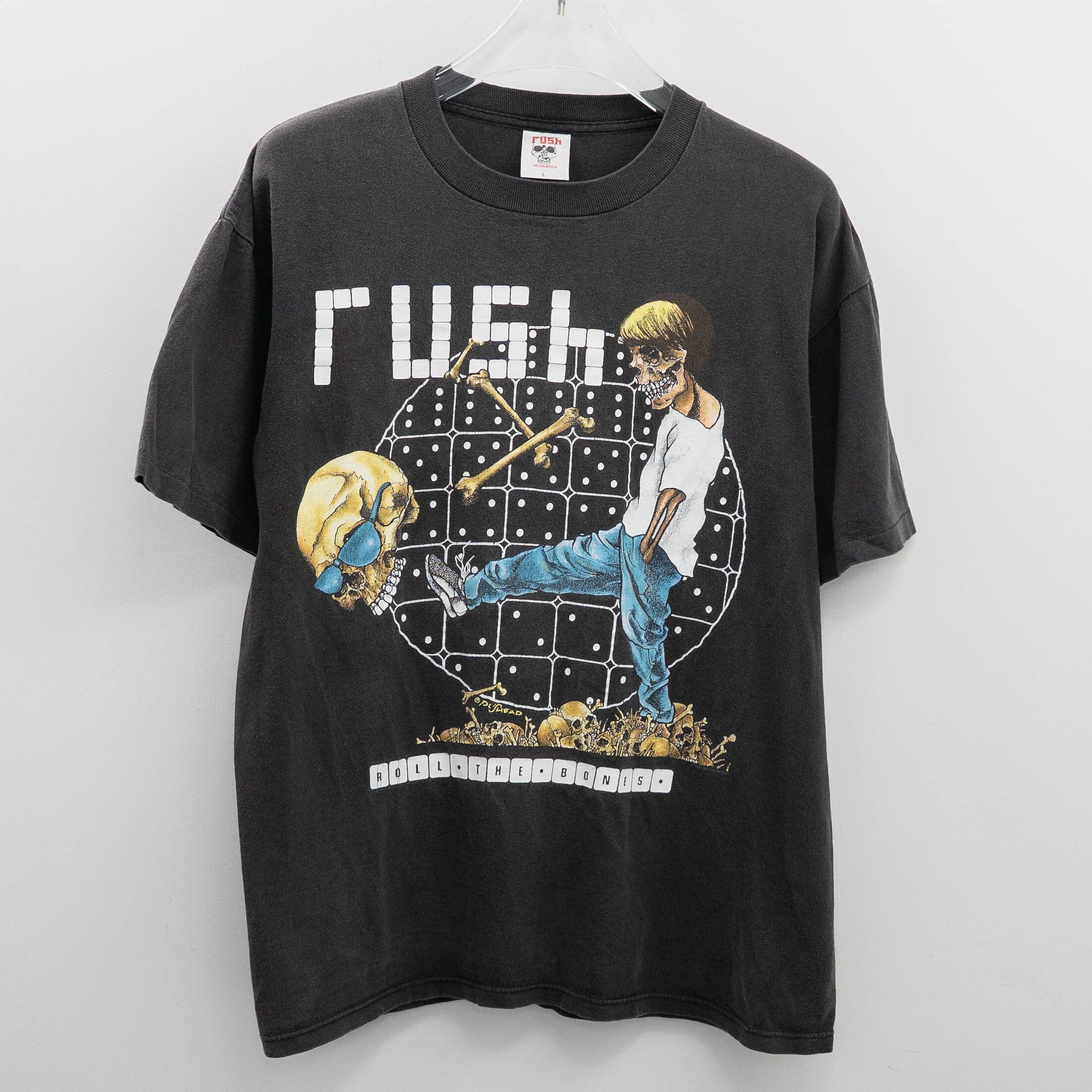 Rush " Roll The Bones Pushead " Original Tag L 【A10-7】