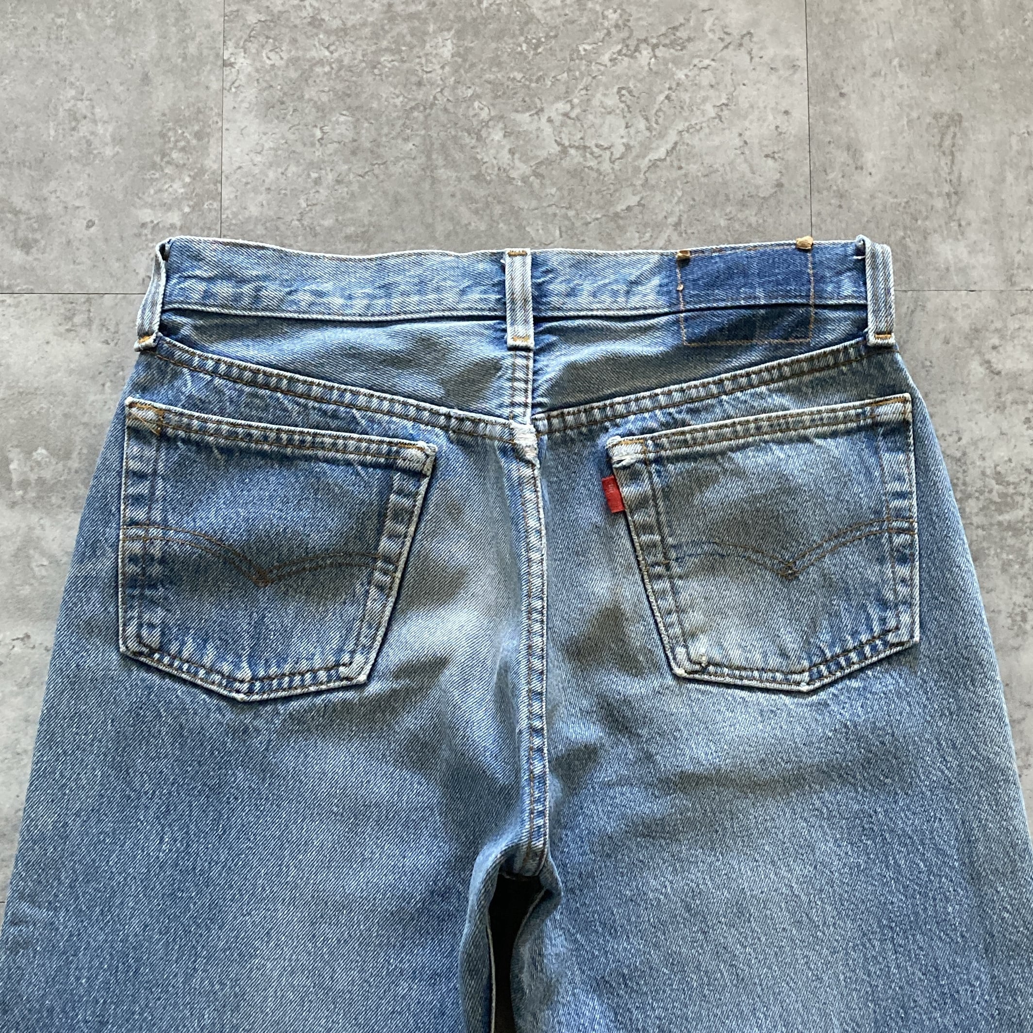 W31】80s US.Levis 501 リーバイス エルパソ工場(525) ボタン裏刻印525