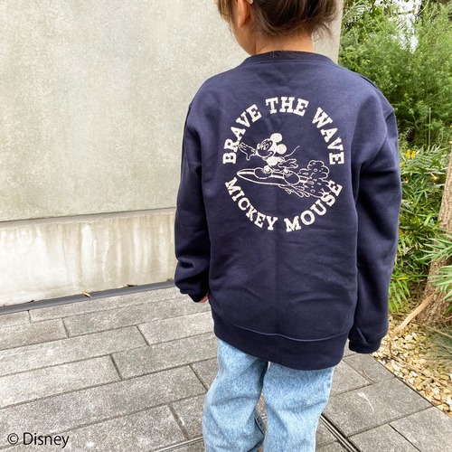 ★Kids★ BRAVE THE WAVE <MICKEY MOUSE> sweat - Navy