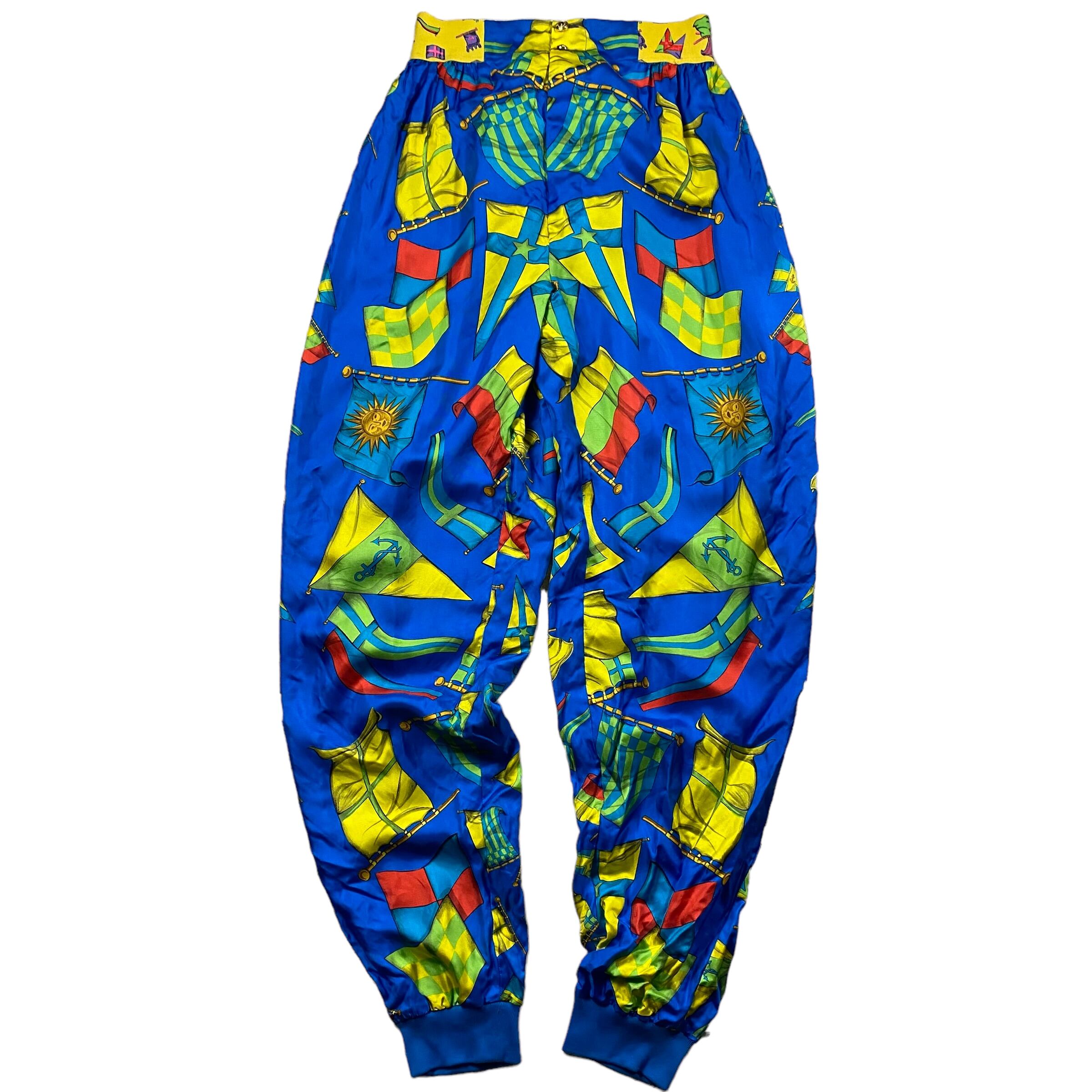 GIANNI VERSACE silk pants ヴェルサーチ シルク パンツ