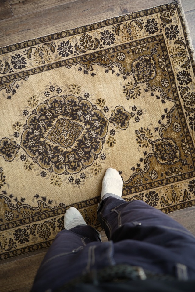 【884】Vintage Persian Tabriz rug 2000's