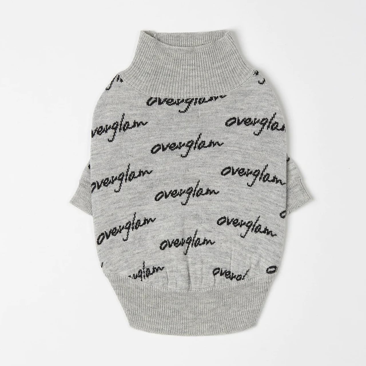 JACQUARD LOGO JUMPER(Gray) / OVER GLAM