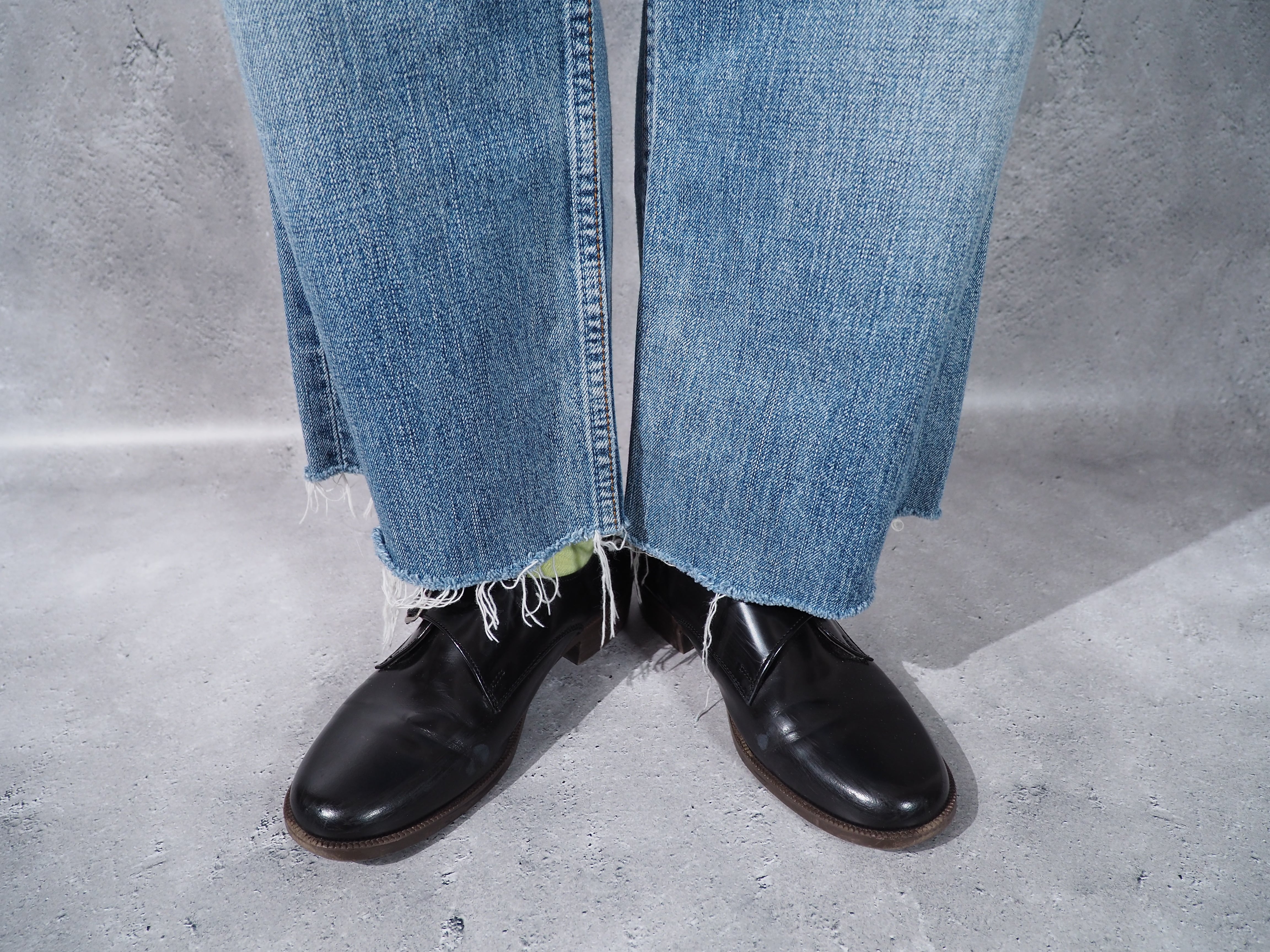 1980 - 90s Levi's 503 cut off straight wide denim pants