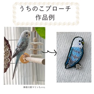 オンラインショップ限定 うちのこブローチ Mサイズ／受注販売