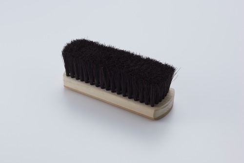 靴ブラシ　磨き用　黒馬毛　／　　Shoe Brush　for Polishing　black horse hair