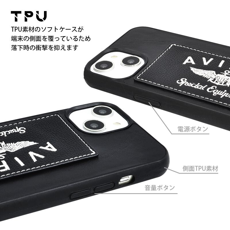 AVIREX 「刺繍ロゴスマホケース」 | mfactory