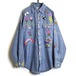 [BIG MAC] Vintage Chambray Shirt [1970s-] Vintage Hand Embroidered Chambray Shirt