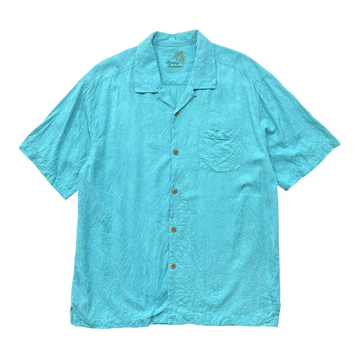 シルク トミーバハマ 高級 100% Tommy Bahama オープンカラー ループ