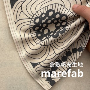 TB762◆80cm◆M◆倉敷帆布生地◆10号◆マレファブ◆柄物