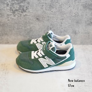 【USED】Newbalance（ニューバランス）YV996 キッズシューズ　ダークグリーン 17cm