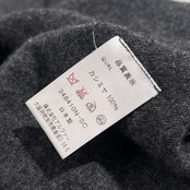 カシミヤ100% ROCKHORDE ロックホード Vネック ニット セーター LL /チャコール グレー系 メンズ