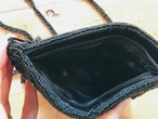 Black beads pochette