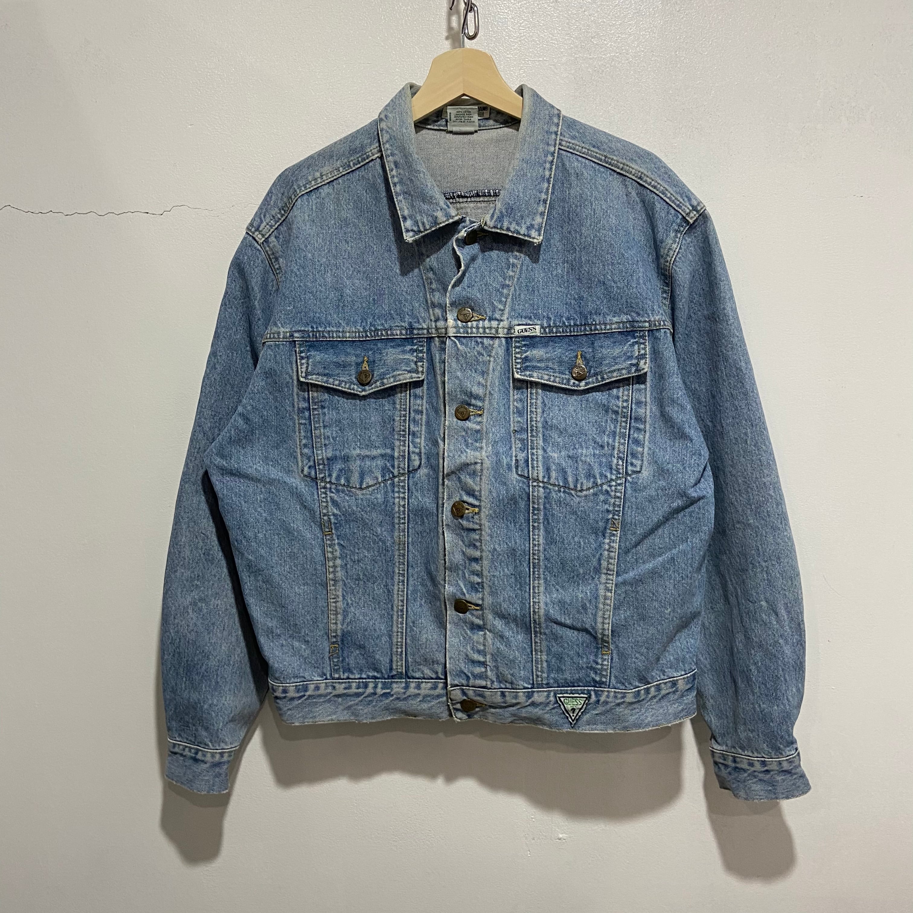 送料無料』80s GUESS ブルーデニムジャケット GEORGES MARCIANO | 古着