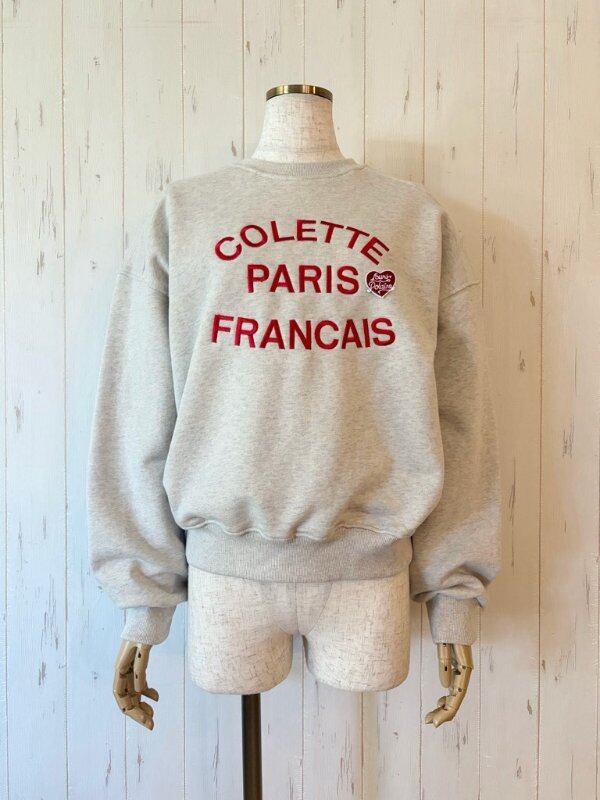 【11/下旬入荷次第お届けのご予約】 L'ours Polaire et Bleu/ルールポレールエブルー COLETTE刺繍スウェット 26319251