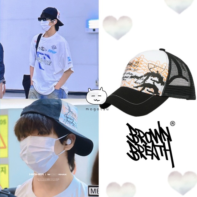 ★BOYNEXTDOOR ウナク 着用！！【BROWNBREATH】PROVE IT MESH CAP - BLACK