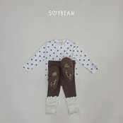韓国子供服 / 26Autumn / soybean / ドットレッグウォーマー付き レギンス / キッズ服 / 秋服 *XS~XL*