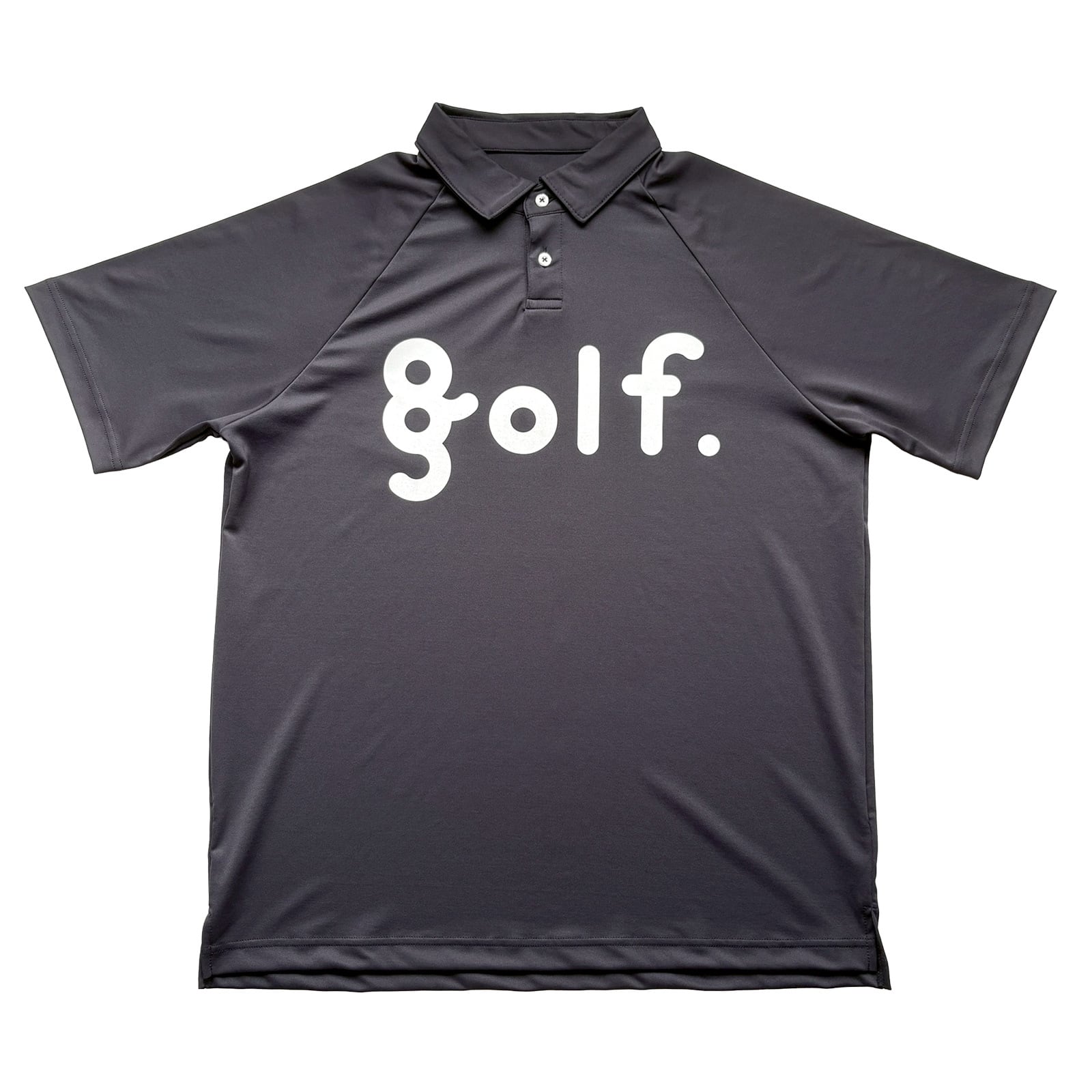 LOGO PRINT POLO SHIRT -CHARCOAL- | 8G SHOOT WEBSTORE